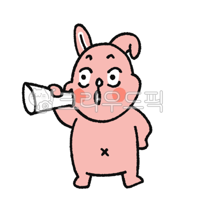 Rabbit emoticon,emoticon,hand-drawn,rabbit,rabbit character,notification,announcement