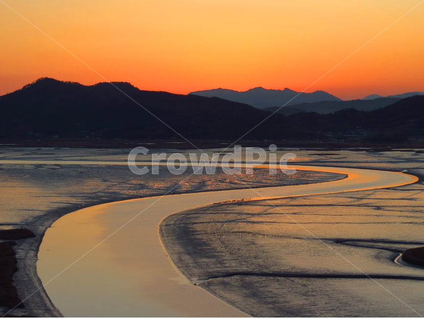 순천만,노을,sunset,노랑,강,자연,풍경,nature,landscape,한국자연풍경,한국자연경관,korea nature landscape,soil,흙,outdoors,옥외,sand,모래,dune,모래 언덕