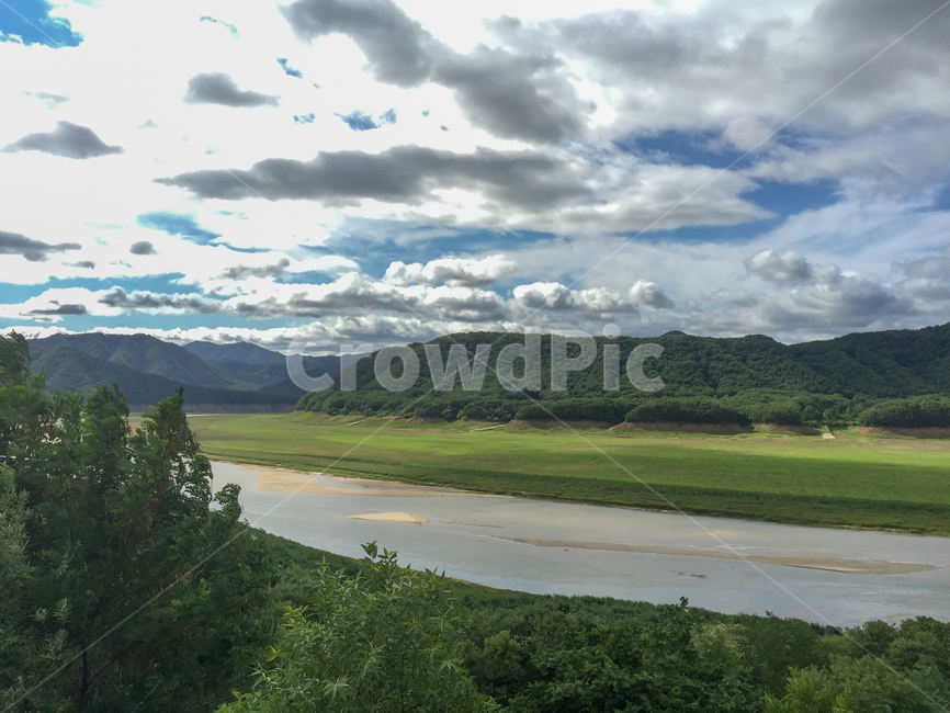 강,구름,풍경,나무,산,자연,풍경,nature,landscape,outdoors,옥외