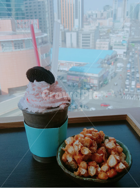 오레오,디저트,전통과자,할머니과자,한국과자,딥초코,오린다,오란다,달달한,음료
