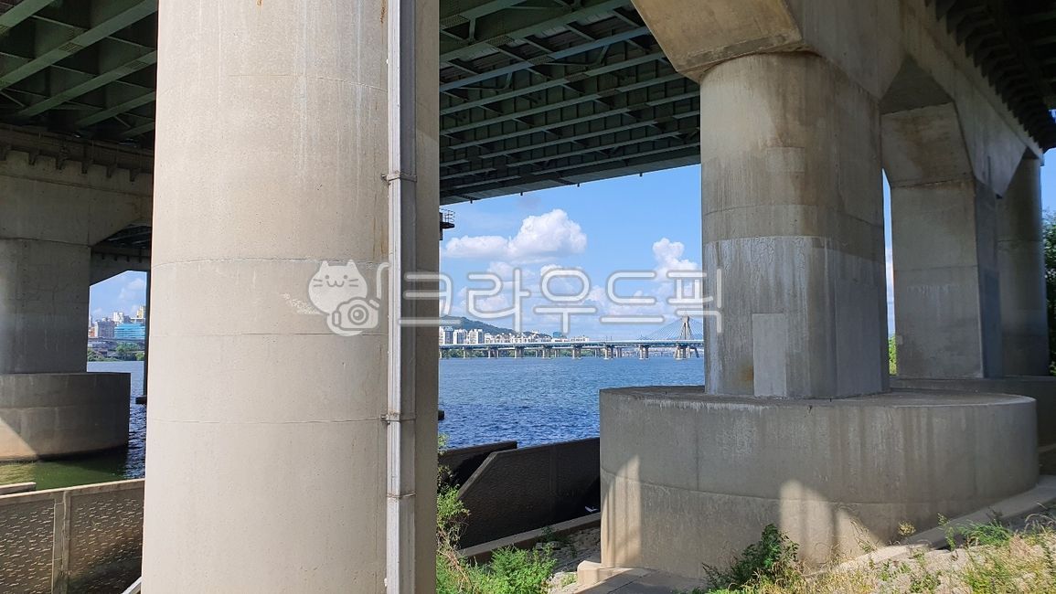 한강,한강다리,다리,기둥,다리기둥