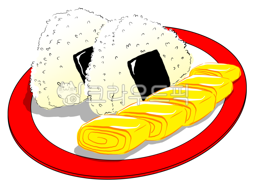 주먹밥,계란말이,점심시간,도시락,주먹밥일러스트,lunch,음식일러스트,food,meal,음식그림,png,한끼,메뉴,외식,dish,식사,삼각김밥