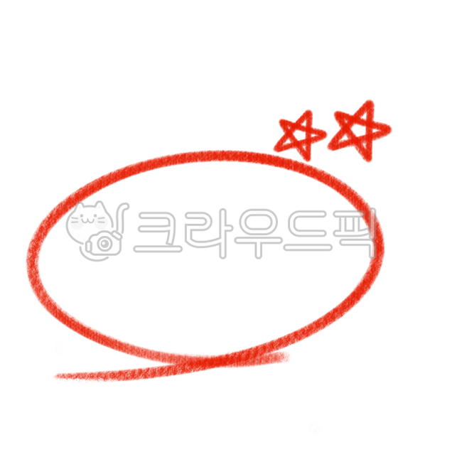 색연필강조,색연필채점,중요,채점,빨간펜,강조,동그라미,빨간색동그라미,빨간펜png,강조표시,시험,채점일러스트,별표