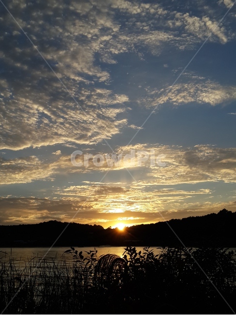신정호수,저수지,저녁노을,노을,풍경,맑음,해,자연,풍경,nature,landscape,light,빛,flare,플레어,sunlight,햇빛,outdoors,옥외