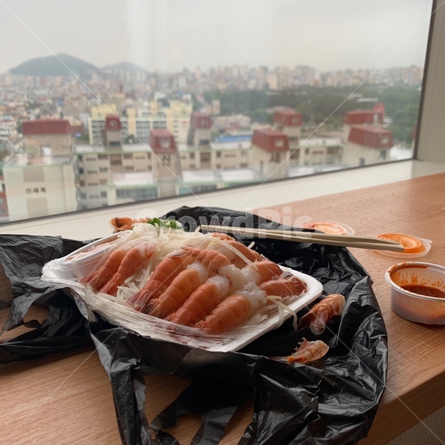 딱새우,새우,회,갑각류,제주,수산시장