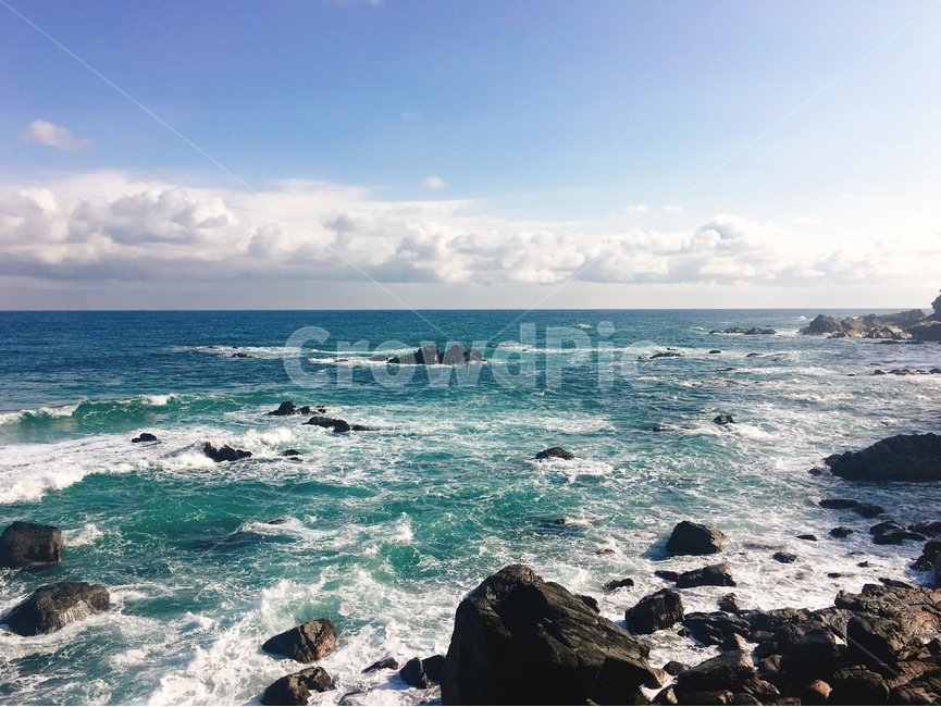정동진,바다,파도,동해,동해바다,구름,하늘,자연,풍경,nature,landscape,ocean,대양,water,물,outdoors,옥외,sea,promontory,곶