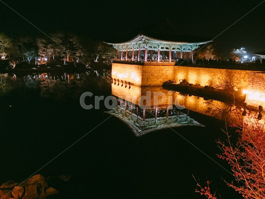 야경,경주,동궁과월지,안압지,신라,야경,밤,풍경,nightscape,night,landscape,한국전통,한국문화,korean traditional,korean culture