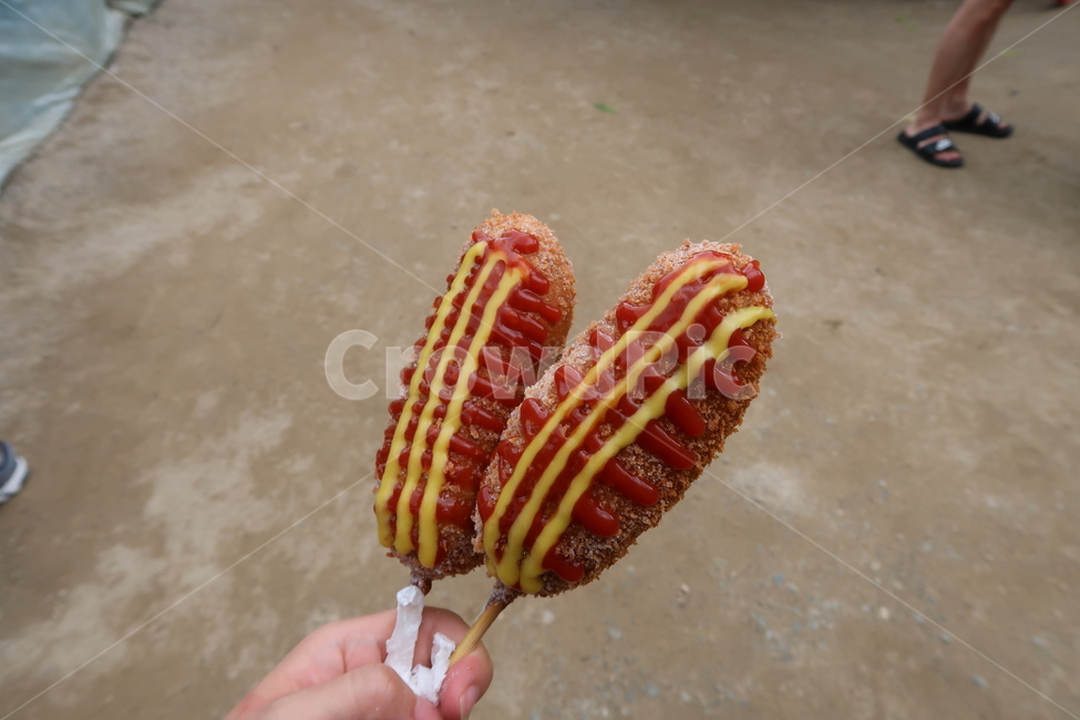 음식,food,sweets,핫도그,두물머리,연잎핫도그