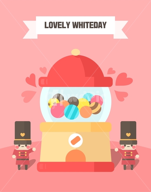 candy,flat design,Anniversary,illustration,draw,event,heart,White Day,little soldier
