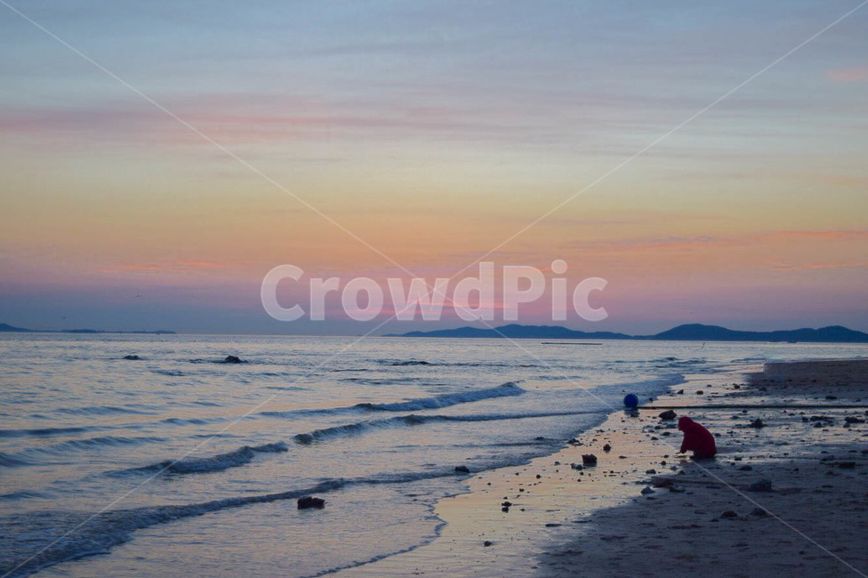 노을,바다,아이,풍경,색감,자연,풍경,nature,landscape,해변,바다,beach,sea,감성,sensible,feeling,outdoors,옥외