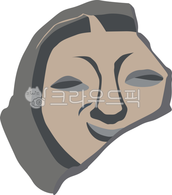신라의미소,수막새일러스트,수막새,얼굴무늬,삼국시대,유물,유적,역사,토기,미소,얼굴,문화재,얼굴무늬수막새,한국,전통문양,한국전통,와당,기와,한옥,건축물,유산