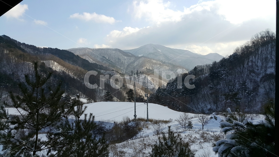 겨울,눈,산,별장,자연,겨울,계절,winter,season,자연,풍경,nature,landscape,plant,식물,tree,나무,fir,전나무,outdoors,옥외,mountain