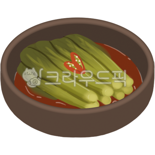 food, 음식, kimchi, 김치, 일러스트, 사진,이미지,일러스트,캘리그라피 - Studio525작가