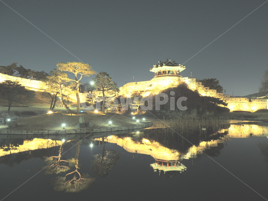 수원,화성,야경,경기도,연못,조명,밤,야경,밤,풍경,nightscape,night,landscape,한국전통,한국문화,korean traditional,korean culture,랜드마크,landmark,tourist attraction,한국랜드마크,한국관광지,한국명소,korea landmark,korea tourist attraction,건축물,건물외관,exterior,building,structure,architecture,construction,nature,자연,water,물,outdoors,옥외,land,땅