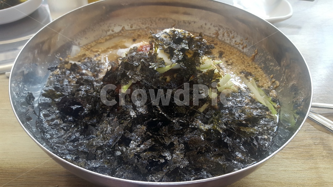 막국수,요리,김,시원함,food