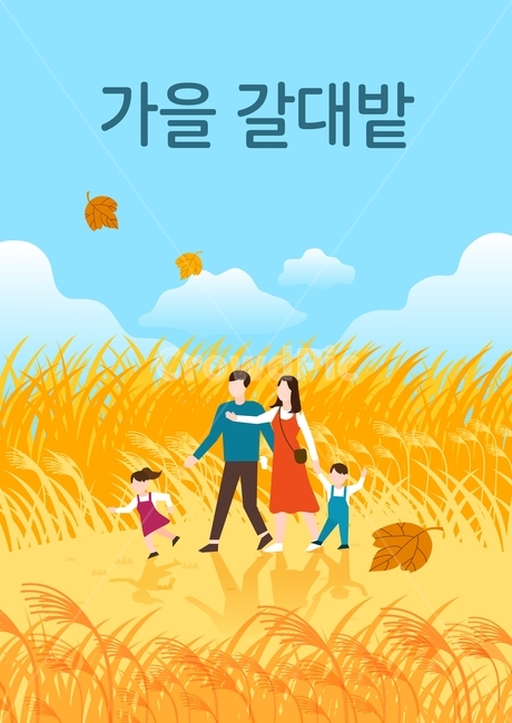 갈대,억새,단풍,가족,가을,여행,관광,휴가,가을,계절,fall,autumn,season,가족,패밀리,family,그래픽,일러스트레이션,graphic,illustration