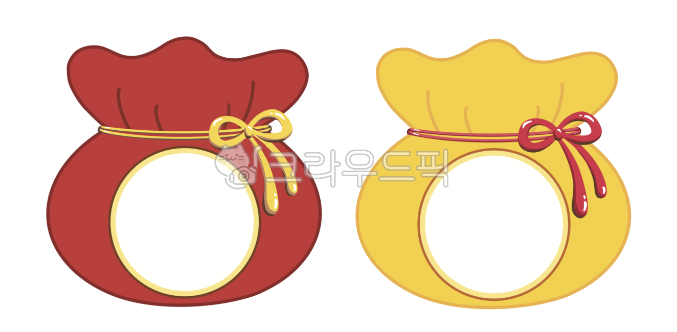 Lucky bag,lucky bag illustration,new year,new year illustration,chuseok,chuseok illustration,korean tradition,label,new year label,chuseok label,lucky bag label,new year garland,chuseok garland,lucky bag garland,garland,garland illustration
