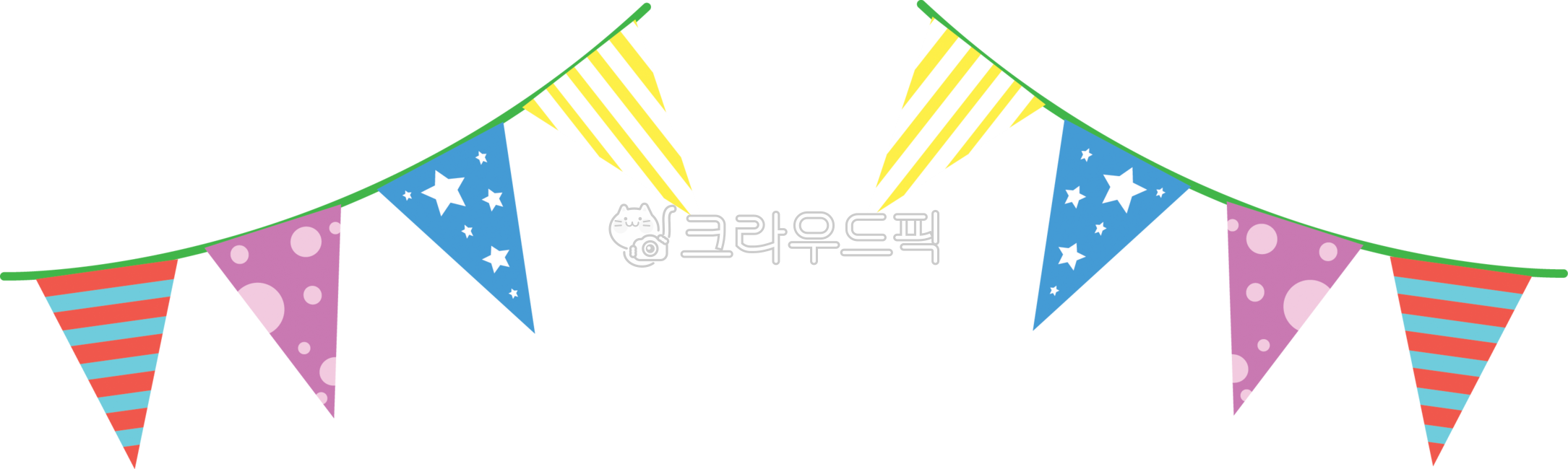 축하가랜드,행사가랜드,알록달록가랜드,컬러가랜드,가랜드일러스트