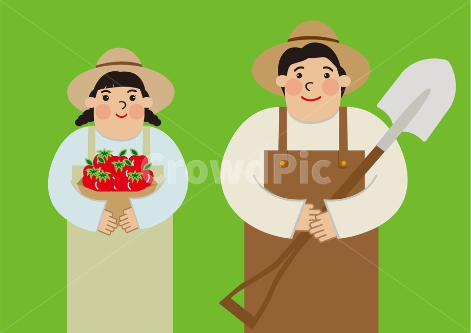 농부,농업,수확,농사,초록,앞치마,영농,청년,캐릭터,남자여자,귀여운,단순한,직업,농업,농사,agriculture,farming,farming industry,그래픽,일러스트레이션,graphic,illustration
