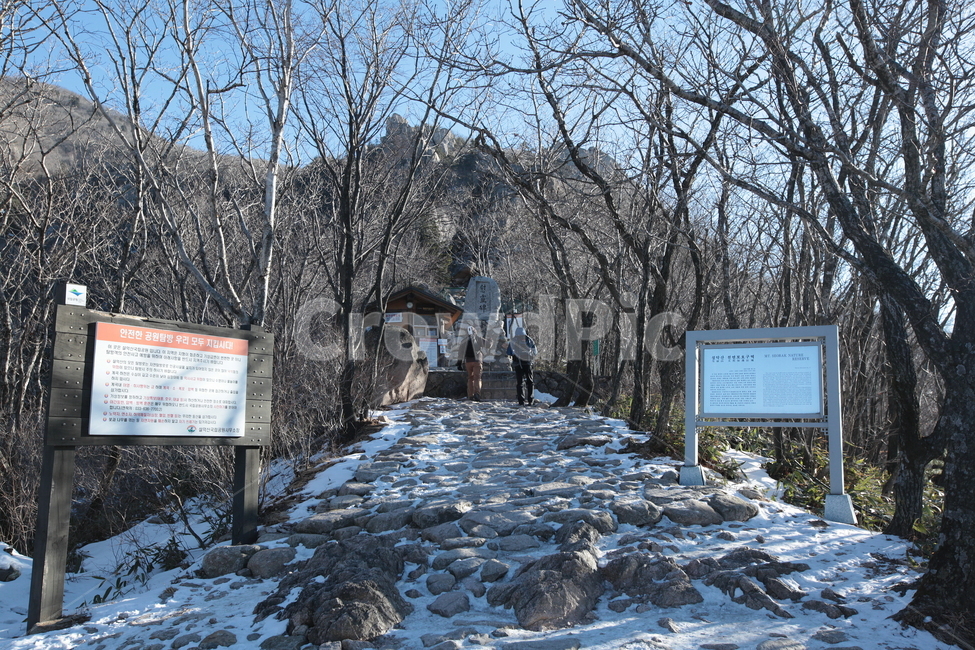설악산,겨울산,파란하늘,겨울나무,능선,대청봉,겨울산행,등산