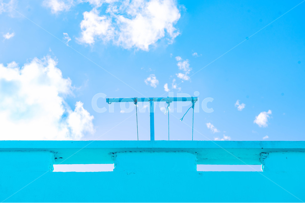 푸른하늘,sky,하늘,옥상,nature,빨랫줄