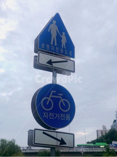 표지,표지판,안내,자전거전용,도로표지판,공원