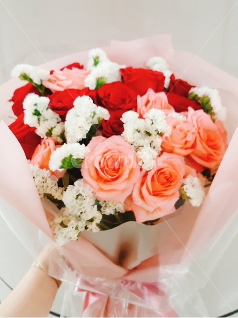 꽃,꽃다발,장미,핑크,레드,꽃,flower,기념일,축하,anniversary,congratulation,celebrate,celebration