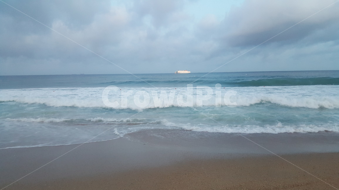 여름,파도,수평선,풍경,모래,해변,바다,beach,sea
