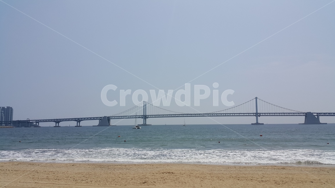 광안리,광안대교,바다,해변,파도