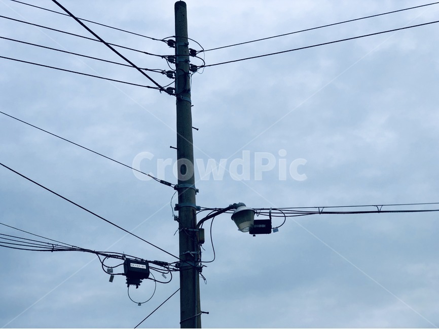 하늘,구름,전신,전신주,아침,흐림,산업,industry,industrial,에너지산업,energy industry,utility pole