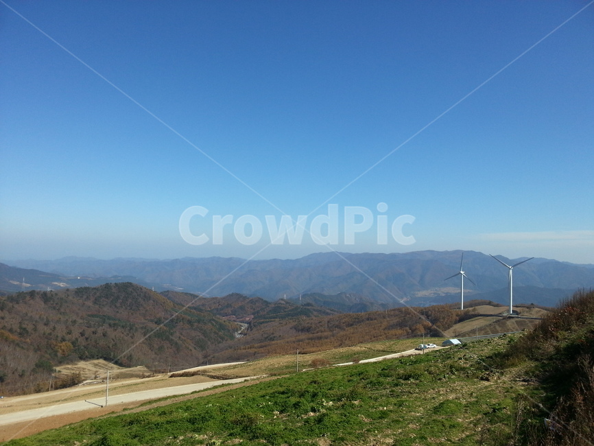 자연,풍차,하늘,산,바람,nature,sky,mountain,wind