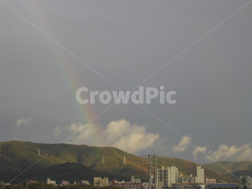 무지개,언덕,도시,구름,희망,Rainbow,도시,풍경,city,landscape,한국도시풍경,한국도시경관,korea cityscape,nature,자연,outdoors,옥외