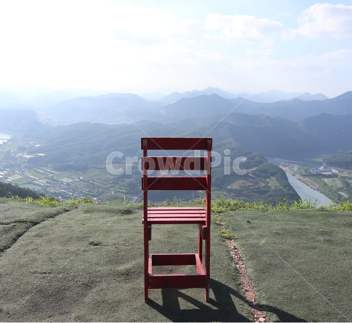 의자,산,정상,산정상,힐링,풍경