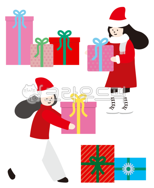 크리스마스,귀여운,귀여운일러스트,사람,일러스트,크리스마스일러스트,메리크리스마스,크리스마스트리,홀리,holly,선물,gift,house,눈,눈일러스트,그림,christmas,카드,크리스마스카드,산타,아이,아이들,산타옷,여자,겨울