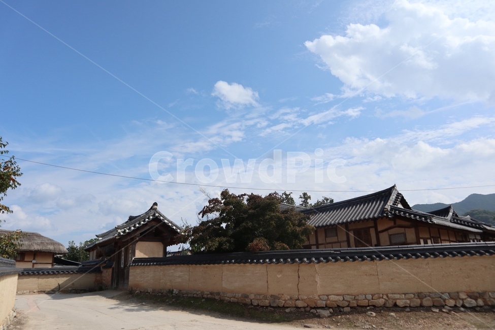 한국,하회마을,담벼락,안동,고택,한국전통,한국문화,korean traditional,korean culture,건축물,건물외관,exterior,building,structure,architecture,construction