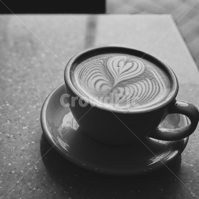 라떼아트,커피,카페라떼,coffee,latteart,커피,카페,coffee,cafe,흑백,모노톤,monochrome,black and white
