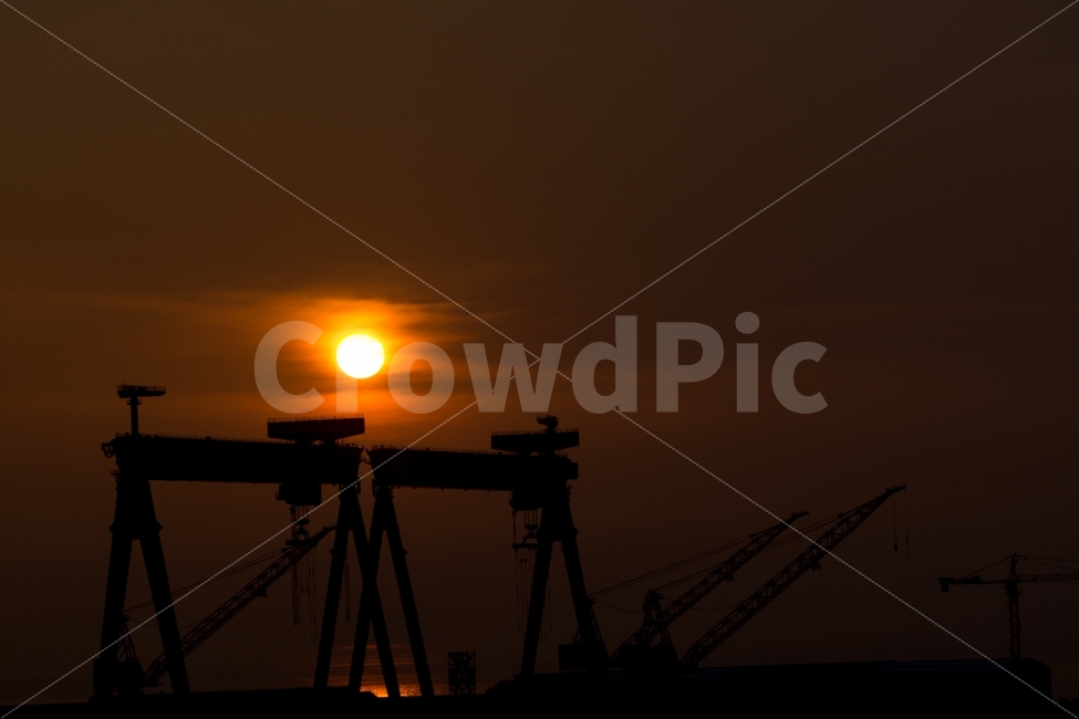 일출,조선소,울산,새벽,태양,실루엣,풍경,실루엣,그림자,silhouette,shadow,산업,industry,industrial,제조업,manufacturing business,manufacturing industry