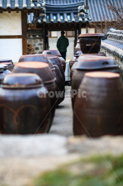 장독대,한옥마을,복고풍,전통적인,전통,한국전통,한국문화,korean traditional,korean culture