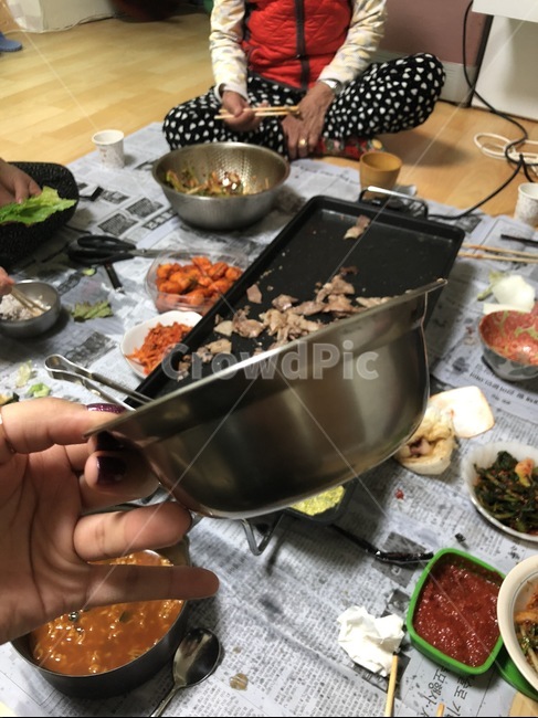 시골,시골밥그릇,시골감성,삼겹살,식사,한국음식,상추,유기농,할머니댁,김치,food