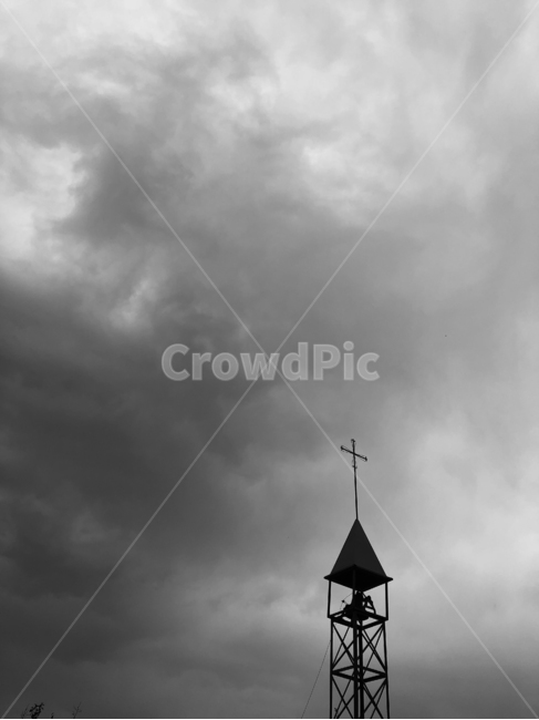 종탑,종,교회종탑,교회종,십자가,종교,신앙,religion,belief,faith,흑백,모노톤,monochrome,black and white