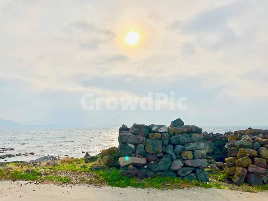 제주도,풍경,바다,배경,태양