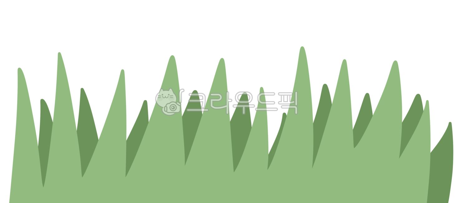 풀숲, 잔디일러스트, 동산, 숲일러스트, 자연일러스트, 사진,이미지,일러스트,캘리그라피 - 초코빵작가