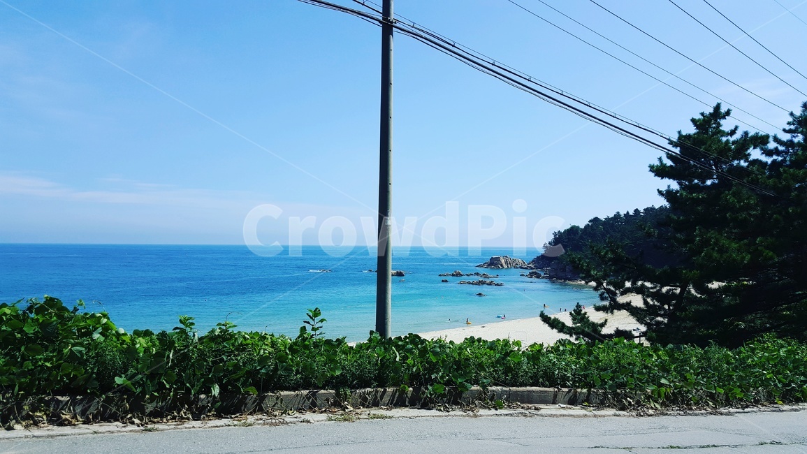 해안가도로,바다,해변,바닷가,여름,도로위수평선,sea,summer