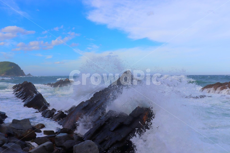 바다,파도,자연,바위,하늘,자연,풍경,nature,landscape,promontory,곶,ocean,대양,water,물,outdoors,옥외,sea