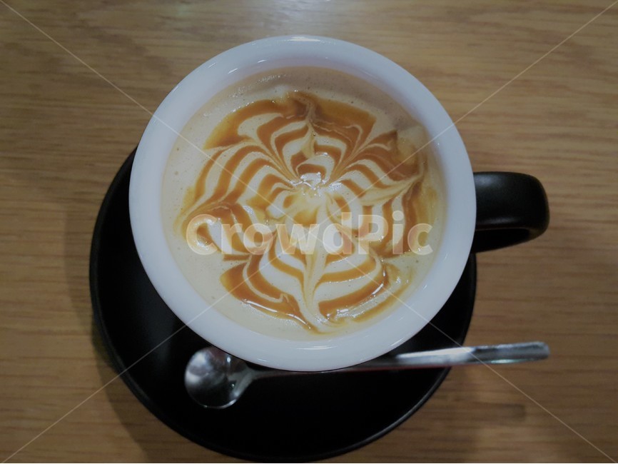 커피,커피잔,그림,문양,마키야또,숟가락,찻잔,커피,카페,coffee,cafe