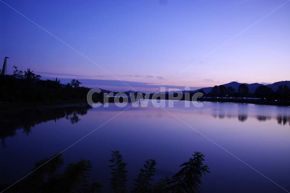 강,하늘,구름,풍경,노을,일몰,sunset,다리,자연,풍경,nature,landscape,water,물,outdoors,옥외