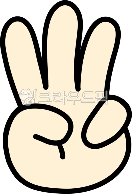 Three, fingers, 3, gesture, hand - Authentic Korean Stock Photos by 졔뇽 ...