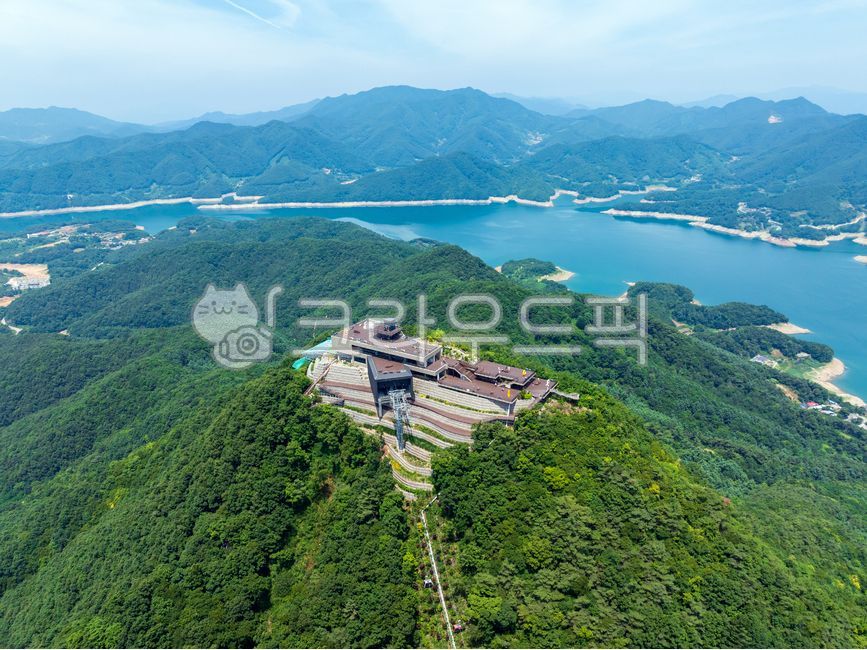 청풍호반케이블카,전망대,비봉산,정상,봉우리,산,청풍호,충주호,강,호수,남한강,시골,자연,녹색,여름,관광,제천시