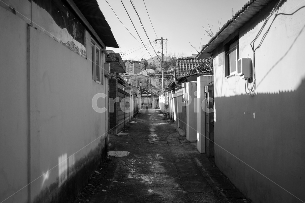 원주골목,골목,단계동골목,골목길,마을,골목길,alley,흑백,모노톤,monochrome,black and white