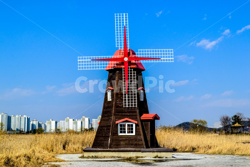 풍차,소래습지생태공원,네덜란드,이국적,바람,갈대밭,갈대,건축물,건물외관,exterior,building,structure,architecture,construction